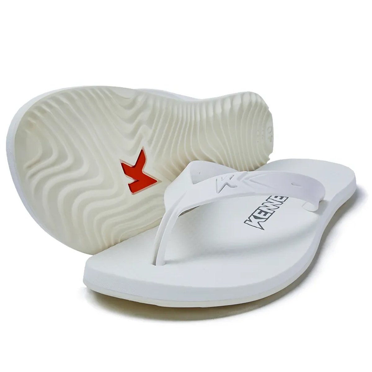 Chinelo Kenner New Summer Masculino Branco Branco 2