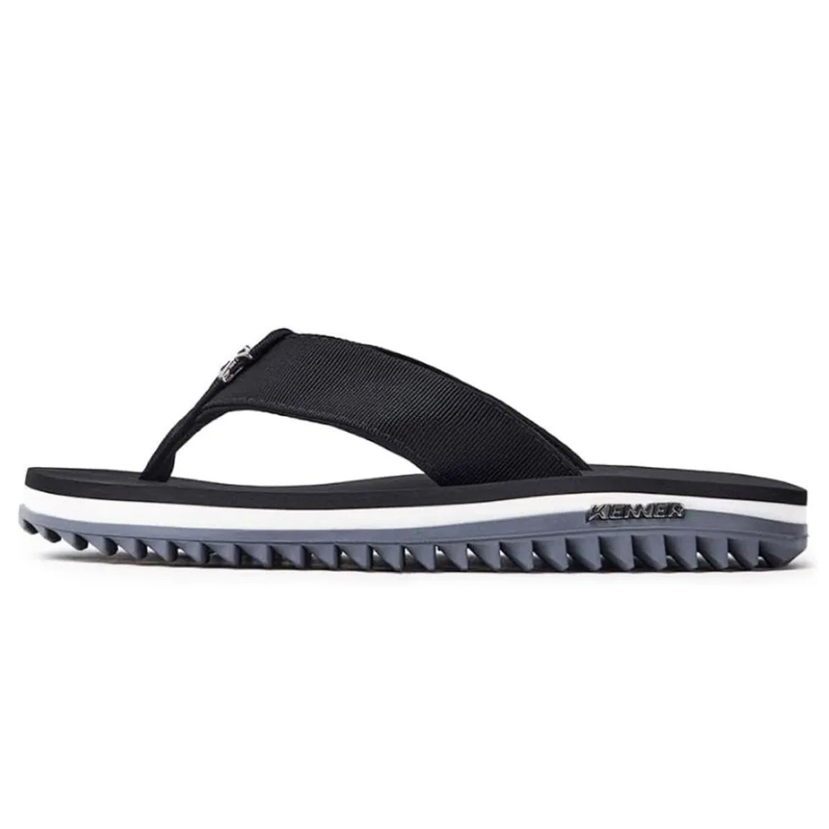 Chinelo Kenner Kivah Line Masculino Cinza Cinza/Preto 2