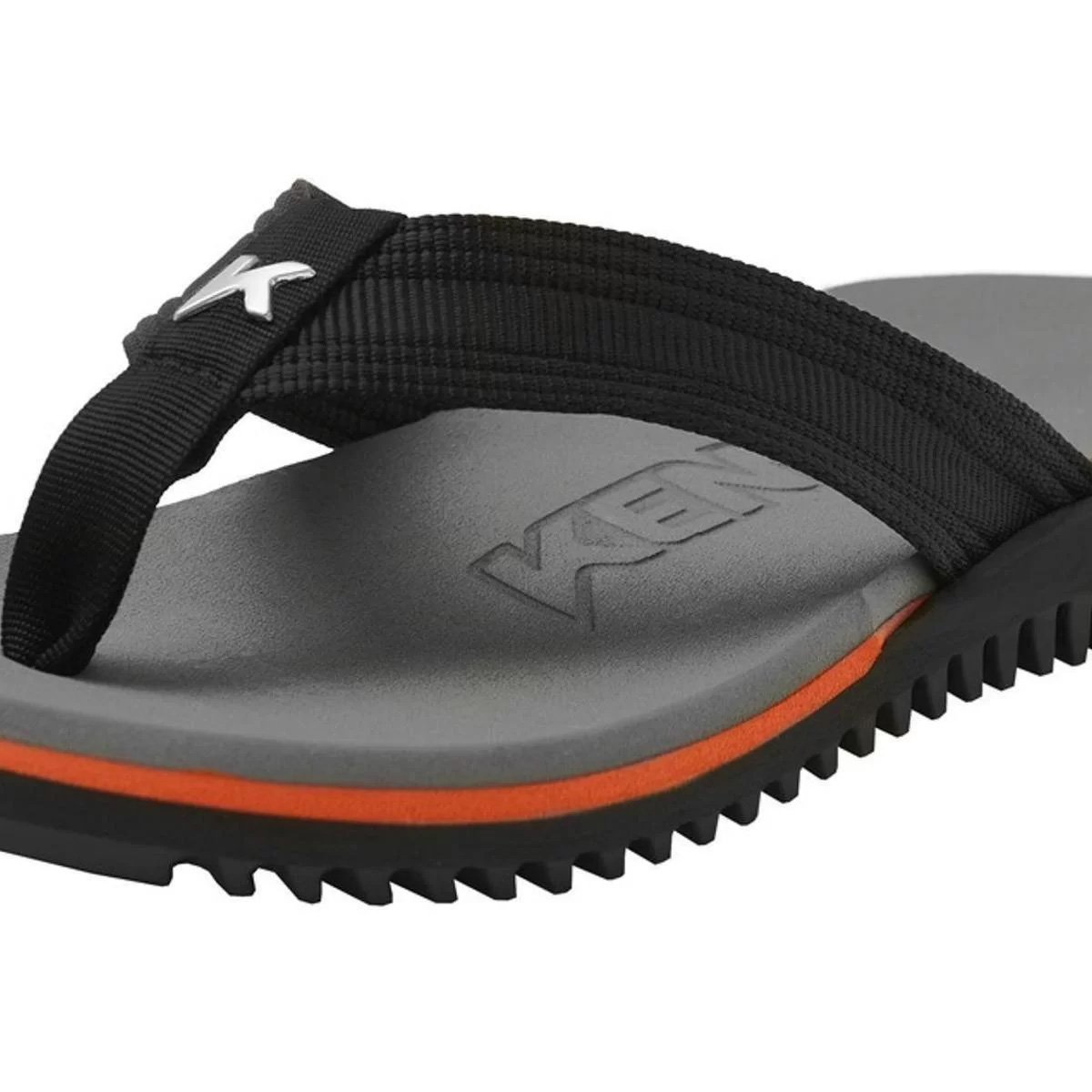 Chinelo Kenner NK6 Pro Masculino Preto Preto/Laranja 2