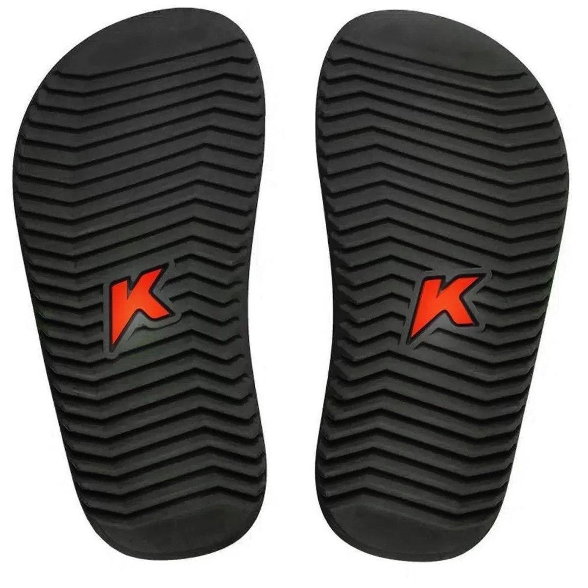 Chinelo Kenner NK6 Pro Masculino Preto Preto/Laranja 5