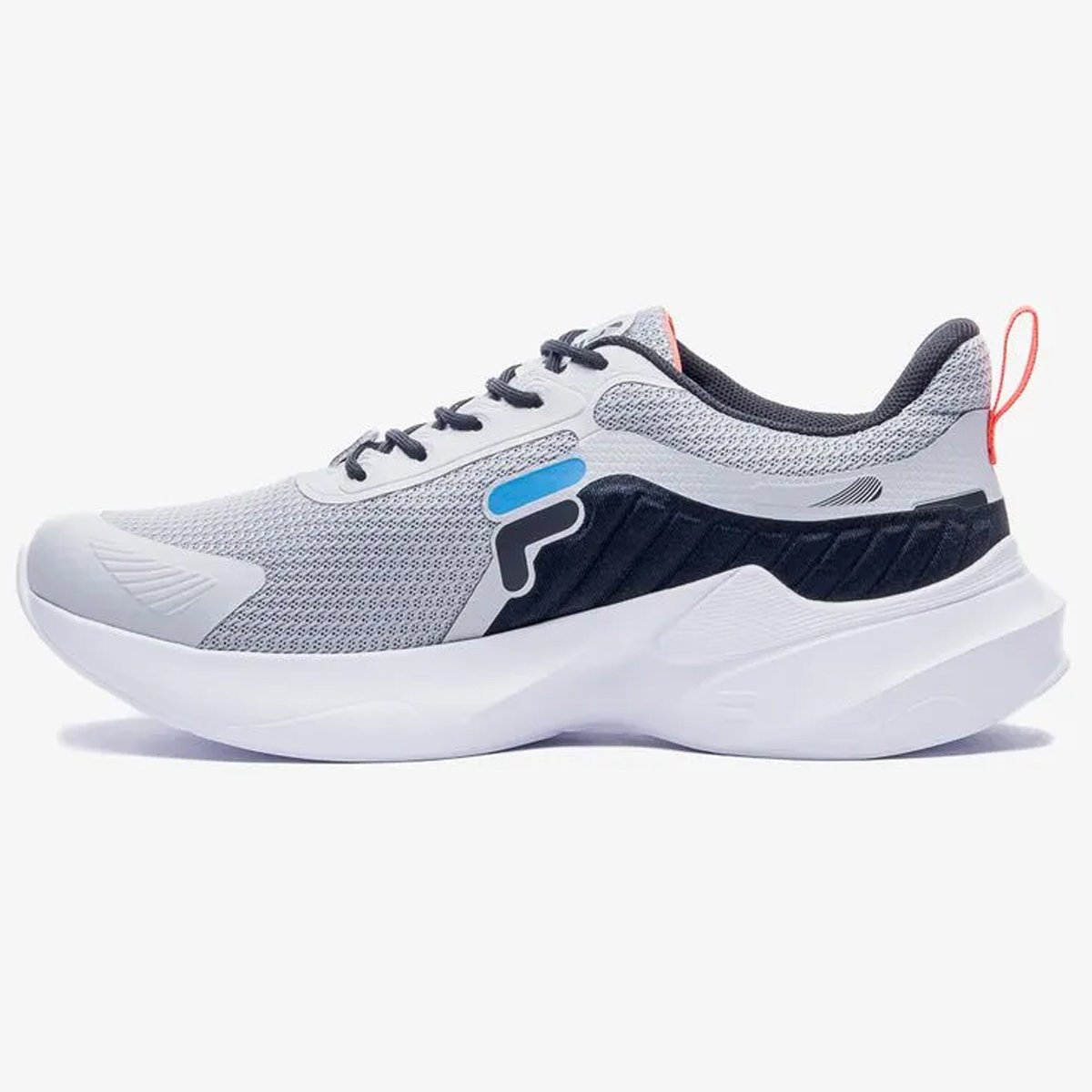 Tenis Fila Progress Lite Masculino Prata Preto Cinza 2