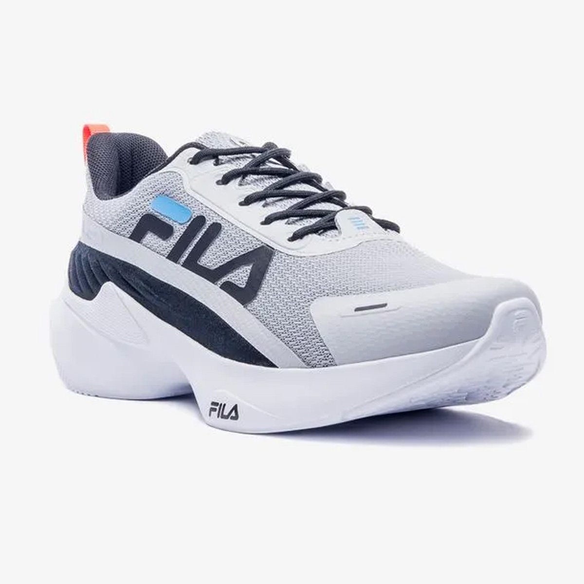 Tenis Fila Progress Lite Masculino Prata Preto Cinza 3