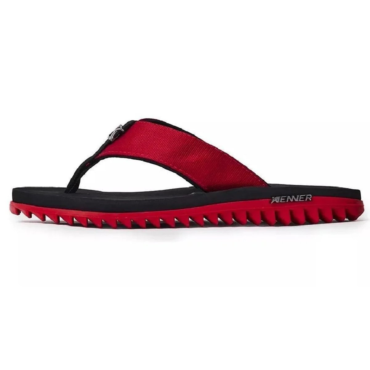 Chinelo Kenner Kivah Masculino Vermelho Vermelho/Preto 3
