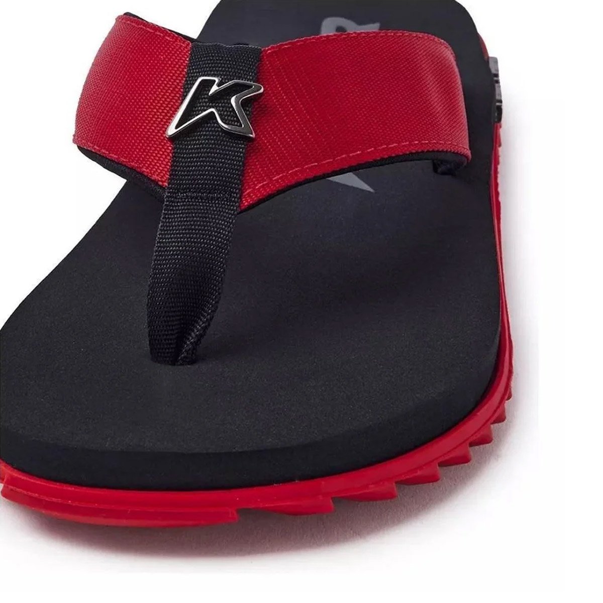 Chinelo Kenner Kivah Masculino Vermelho Vermelho/Preto 4
