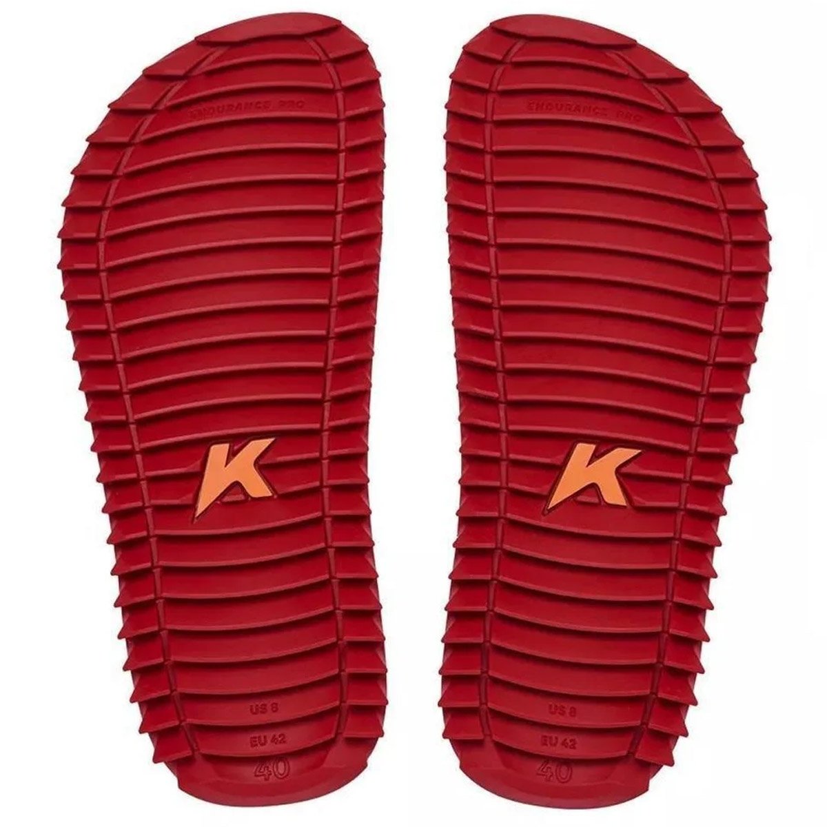 Chinelo Kenner Kivah Masculino Vermelho Vermelho/Preto 5