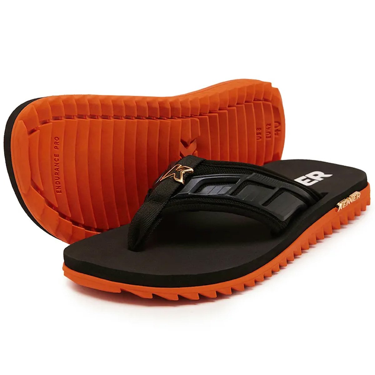 Chinelo Kenner Kivah Full Force Masculino Laranja Laranja/Preto