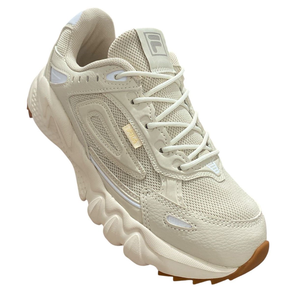 Tenis Fila Venture Tracer 2 Feminino Bege Bege 3