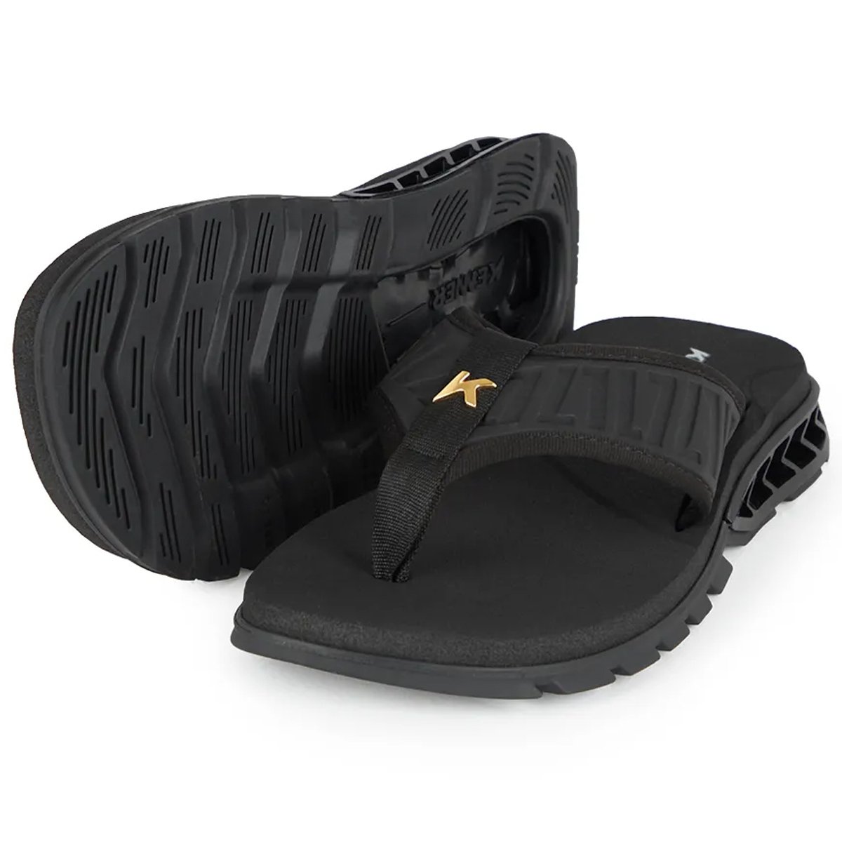 Chinelo Kenner Collab L7 Rakka Elite Lam Masculino Preto Preto 2