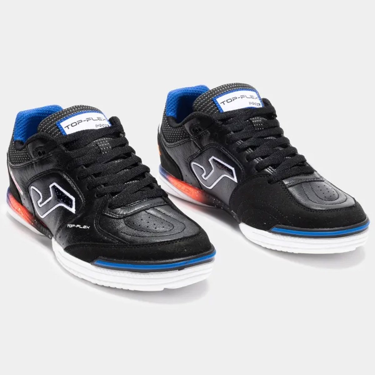シューズ joma / TOP FLEX 2635 IN (25cm) Chuteira Futsal Joma Top Flex Unissex Preto Azul Preto