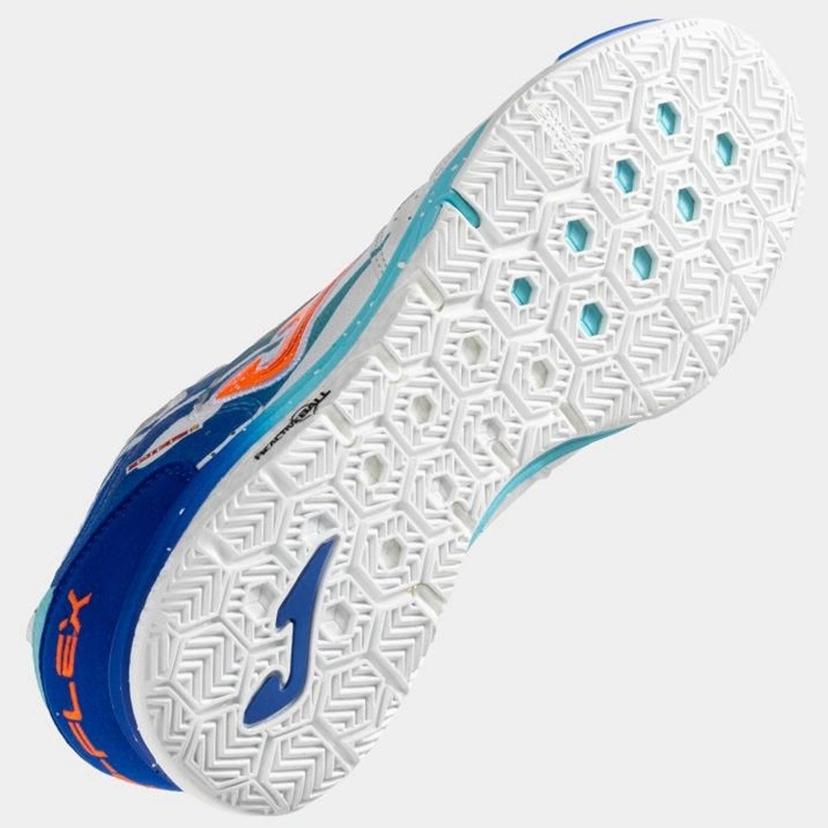 Chuteira Futsal Joma Top Flex Rebound Unissex Branco Azul Branco/Azul 5