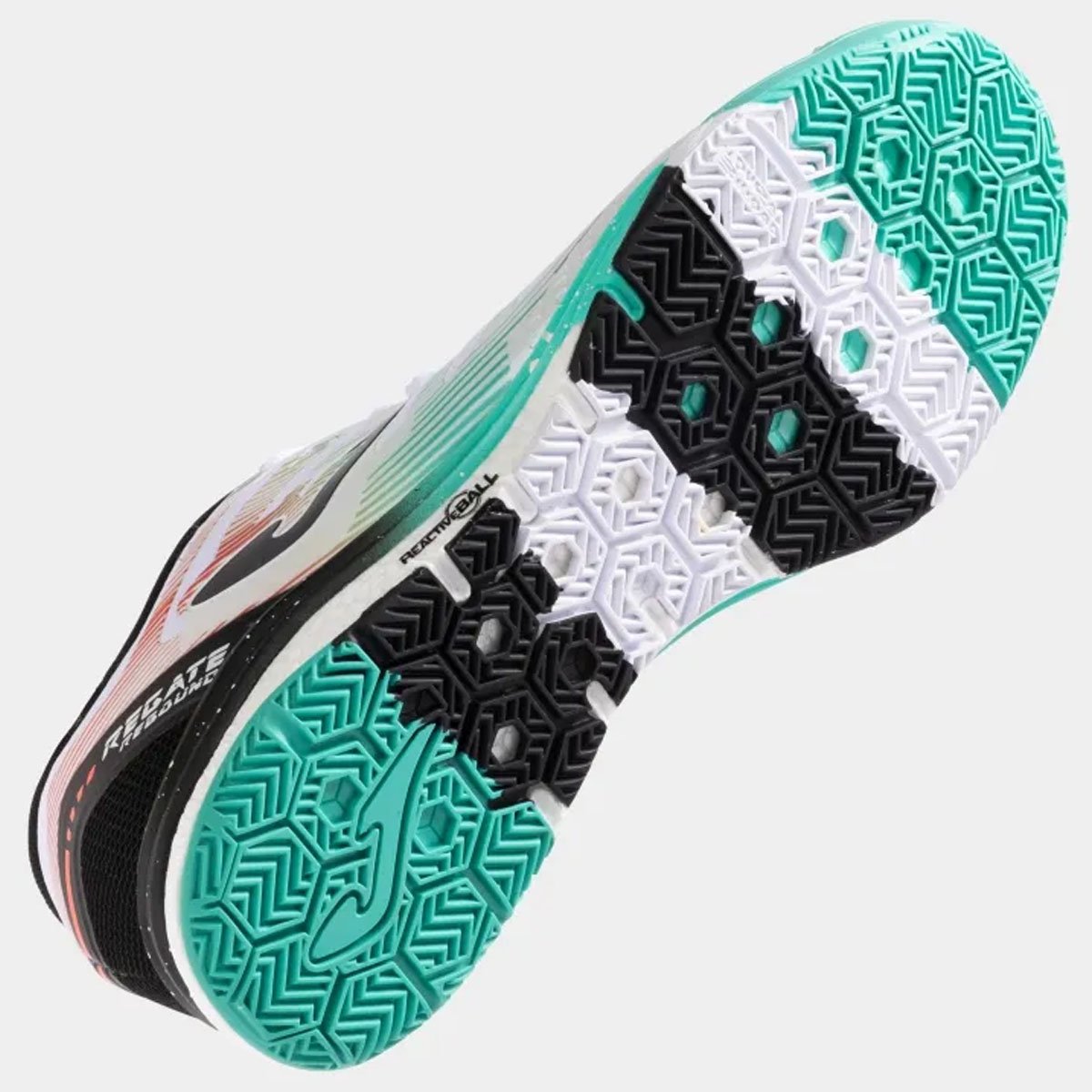 Chuteira Futsal Joma Regate Rebound Unissex Branco Verde Branco/Verde