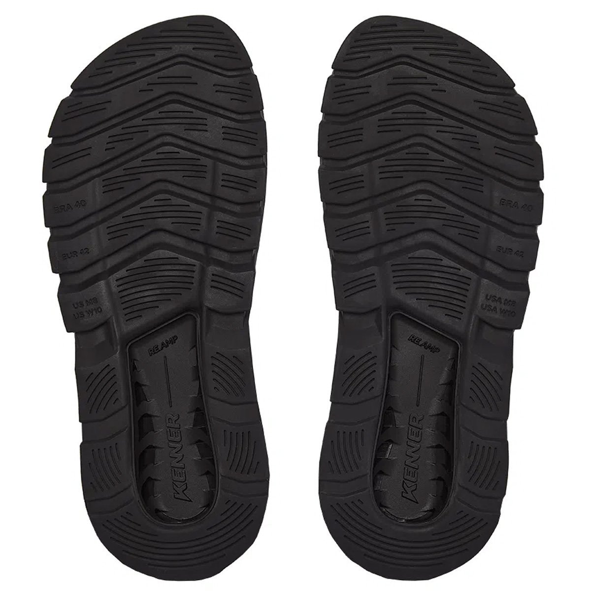 Chinelo Kenner Rakka Masculino Preto Preto 8
