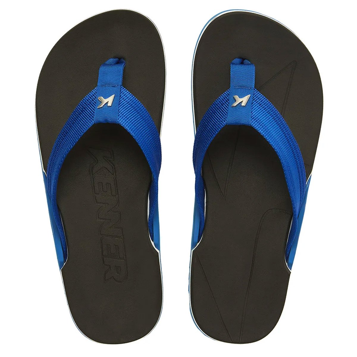 Chinelo Kenner NK6 PRO Unissex Preto Azul Preto/Azul