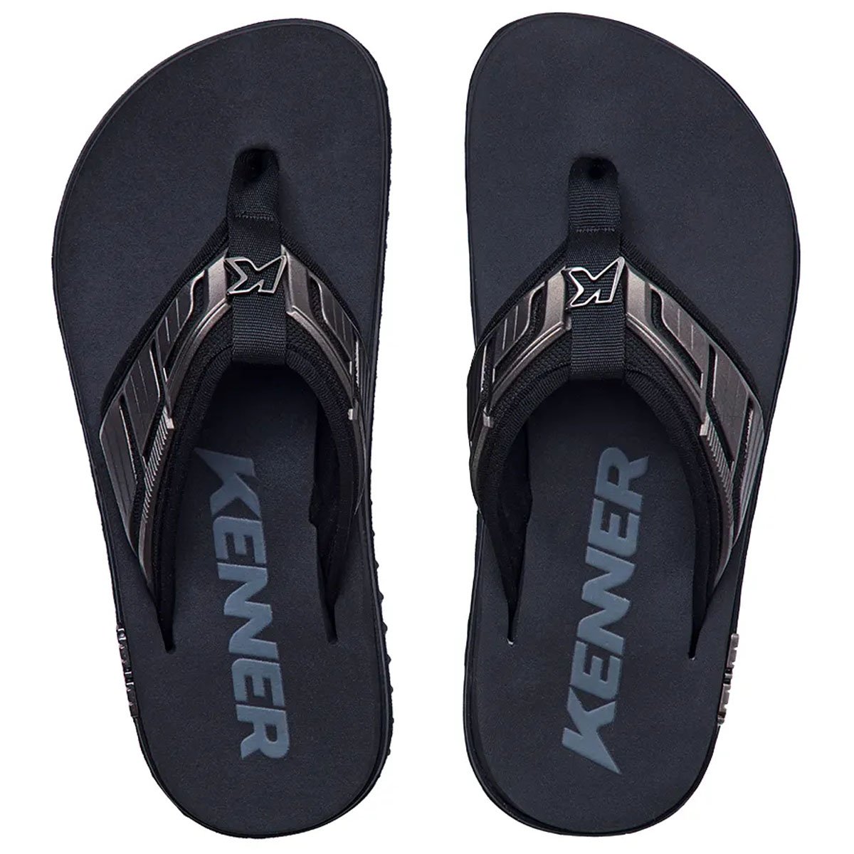 Chinelo Kenner Kivah Full Force Pro Adulto Masculino Preto