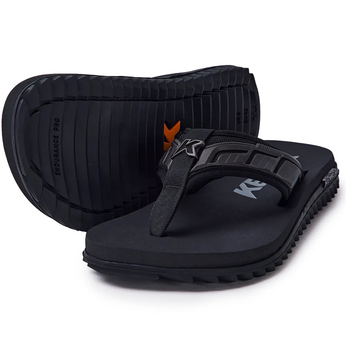 Chinelo Kenner Kivah Full Force Pro Adulto Masculino Preto Preto/Prata Velho 2