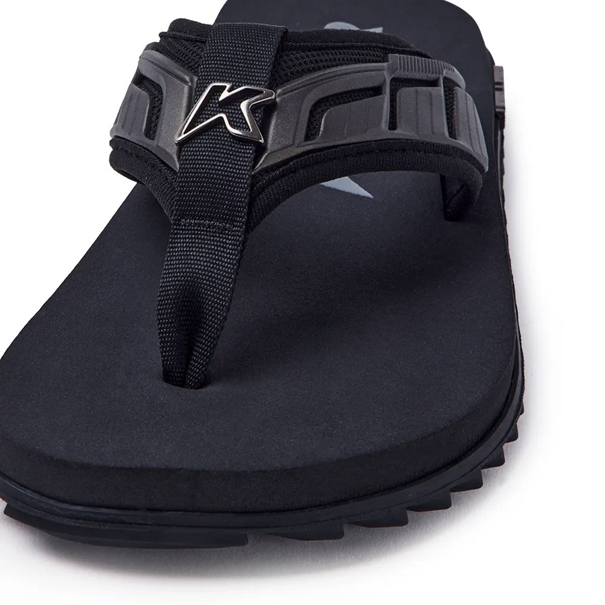 Chinelo Kenner Kivah Full Force Pro Adulto Masculino Preto Preto/Prata Velho 5