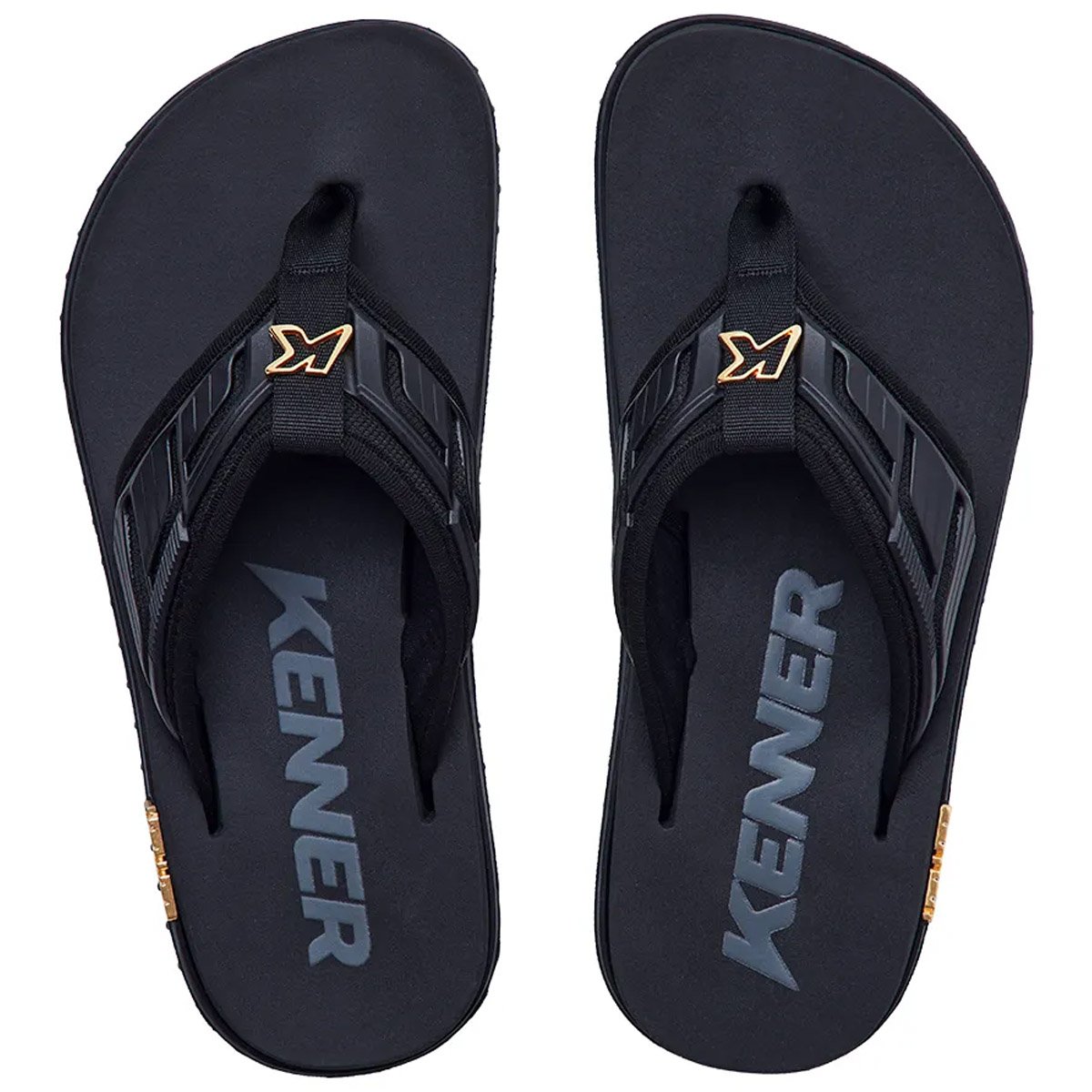 Chinelo Kenner Kivah Full Force Pro Adulto Preto