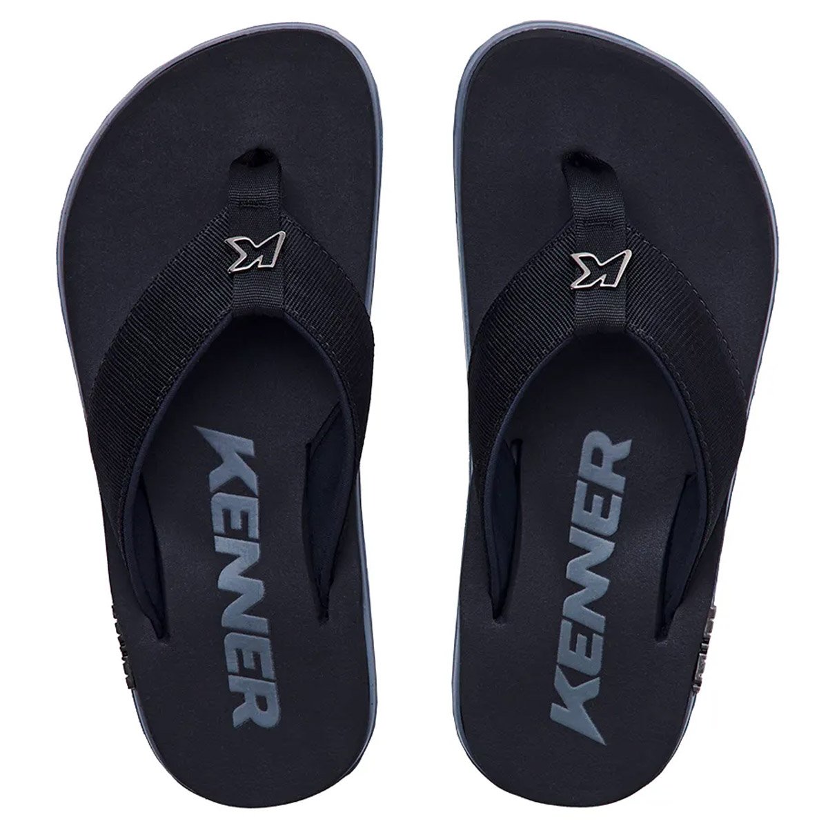 Chinelo kenner Kivah Adulto Masculino Cinza Original