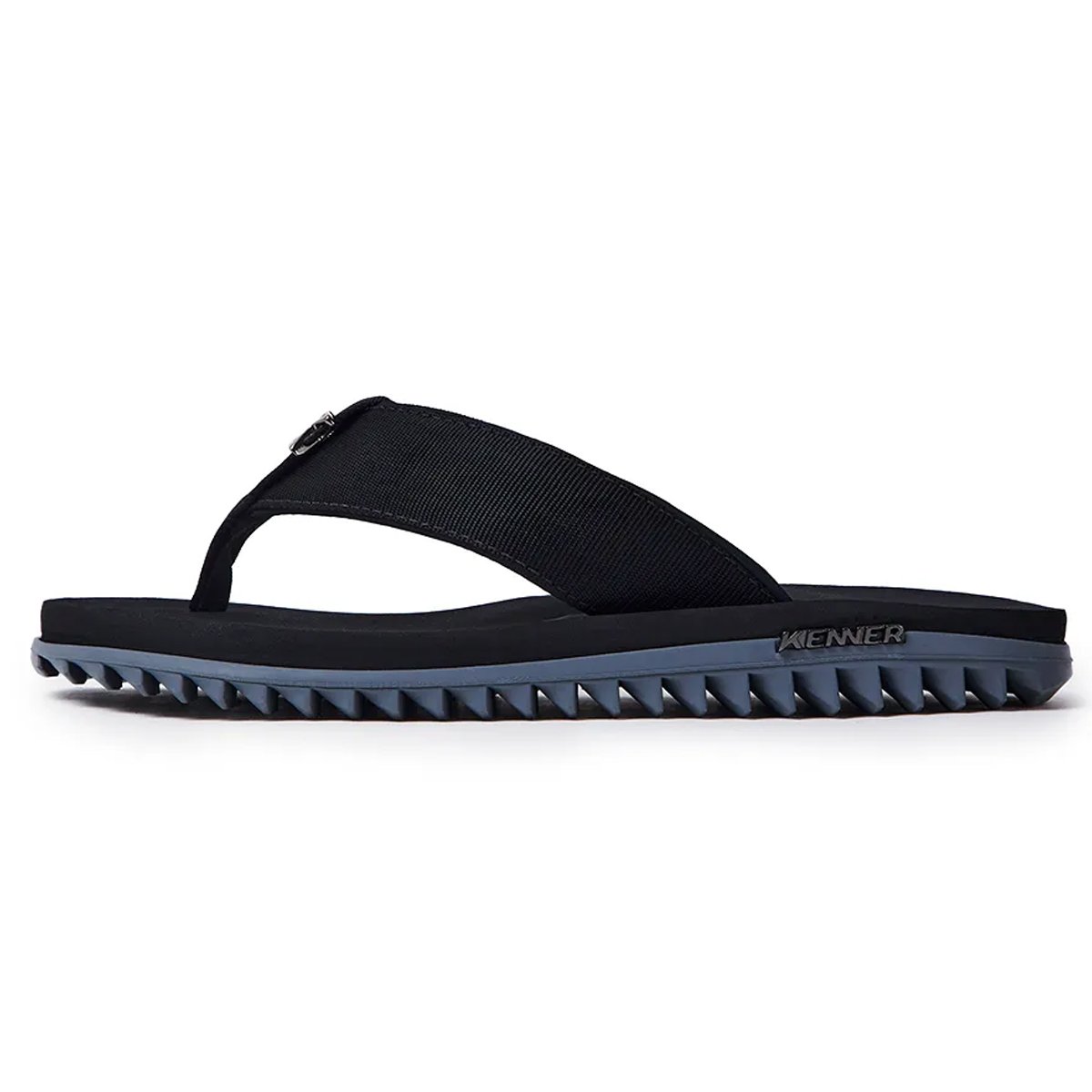 Chinelo kenner Kivah Adulto Masculino Cinza Original Preto 4