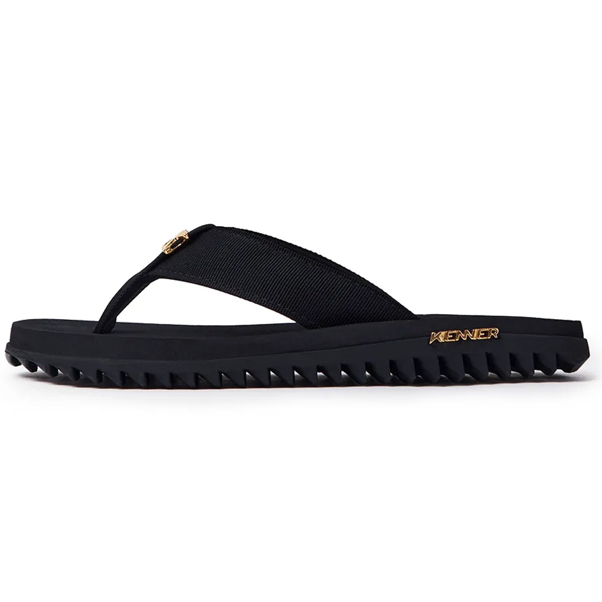 Chinelo kenner Kivah Gold Adulto Masculino Preto Original Preto/Dourado 4
