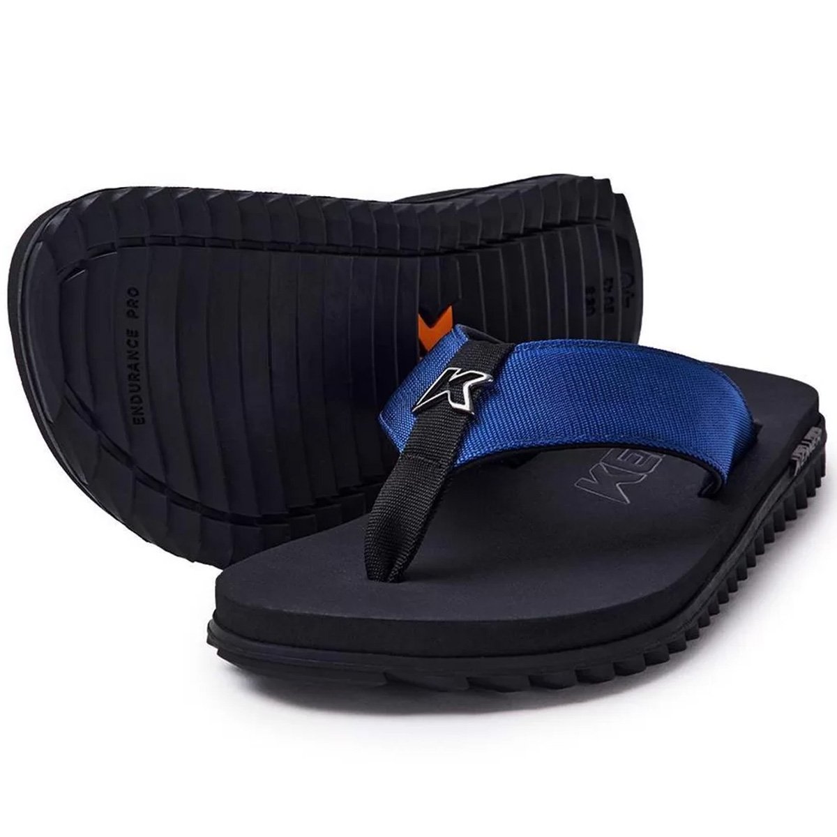Chinelo kenner Kivah Adulto Masculino Azul Marinho Original Preto/Azul 2