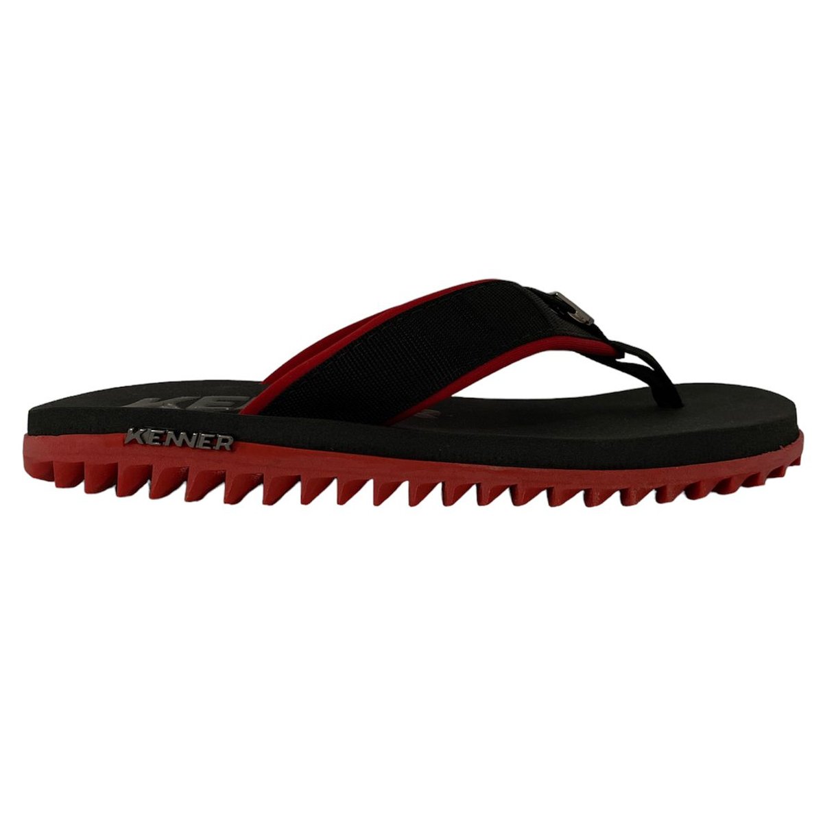 Chinelo Kenner Kivah Cushy Adulto Masculino Vermelho Preto/Vermelho 2