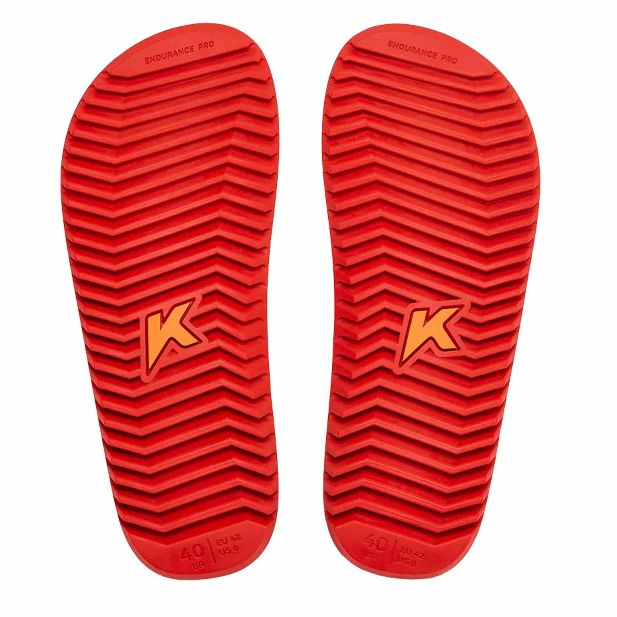 Chinelo Kenner NK6 Pro Unissex Preto Vermelho Preto 3