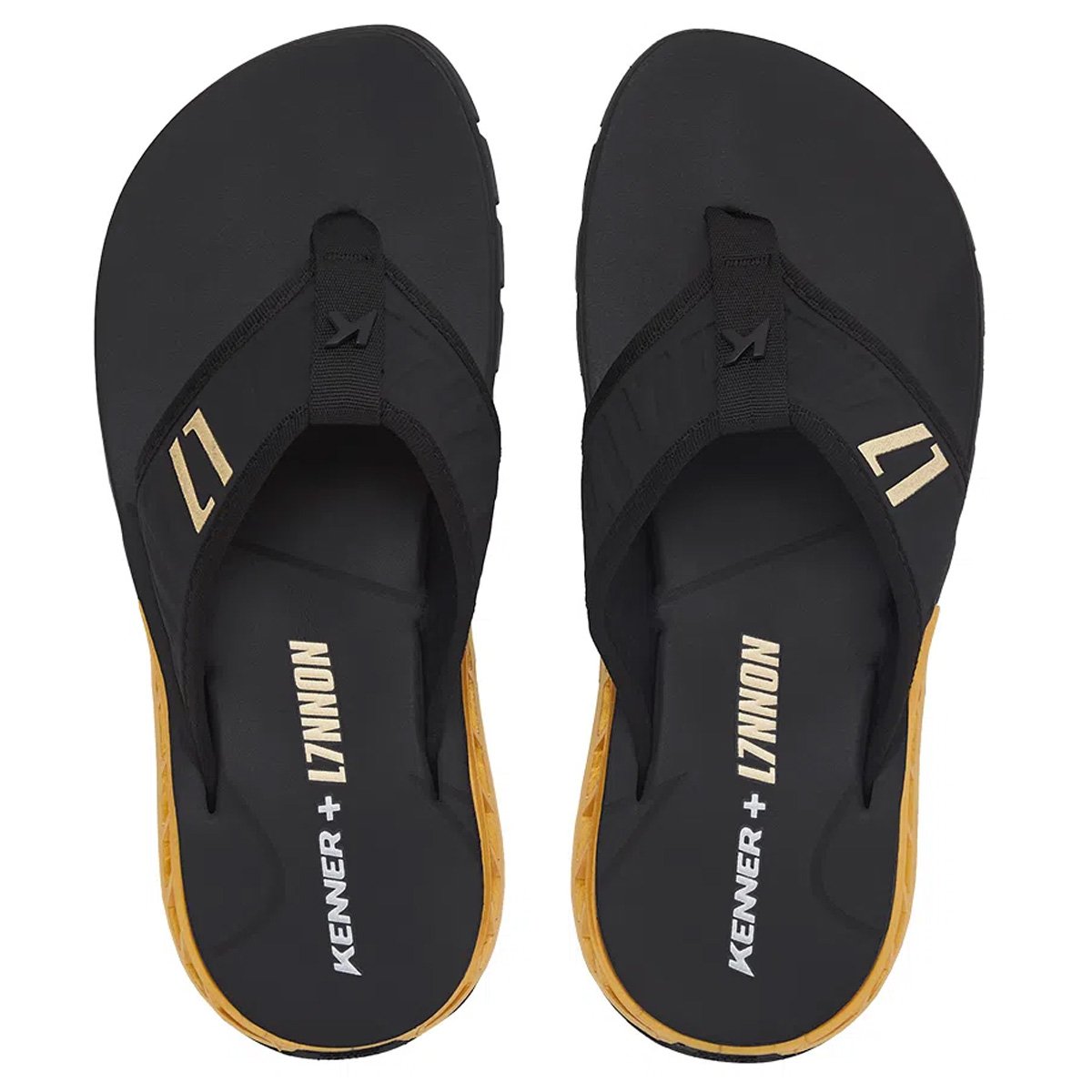Chinelo Kenner Rakka Elite L7 Masculino Preto Preto 2
