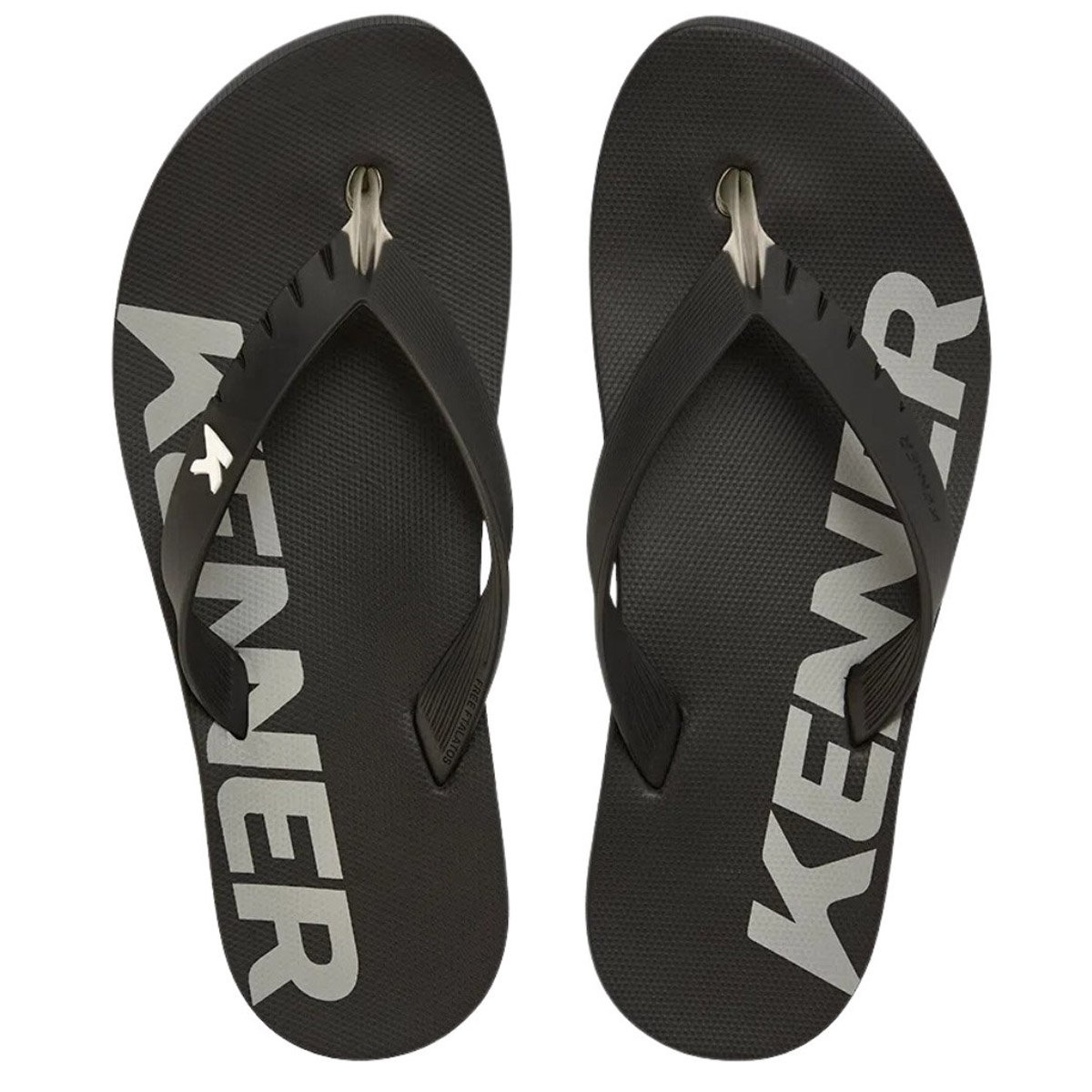 Chinelo Kenner Red Unissex Cinza Preto