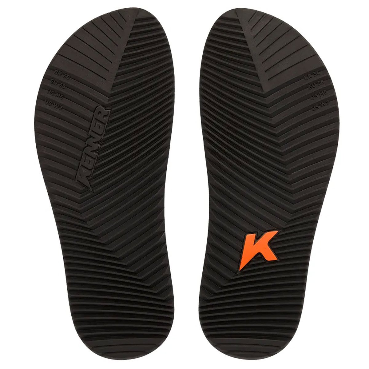 Chinelo Kenner Red Unissex Branco Preto Branco 3