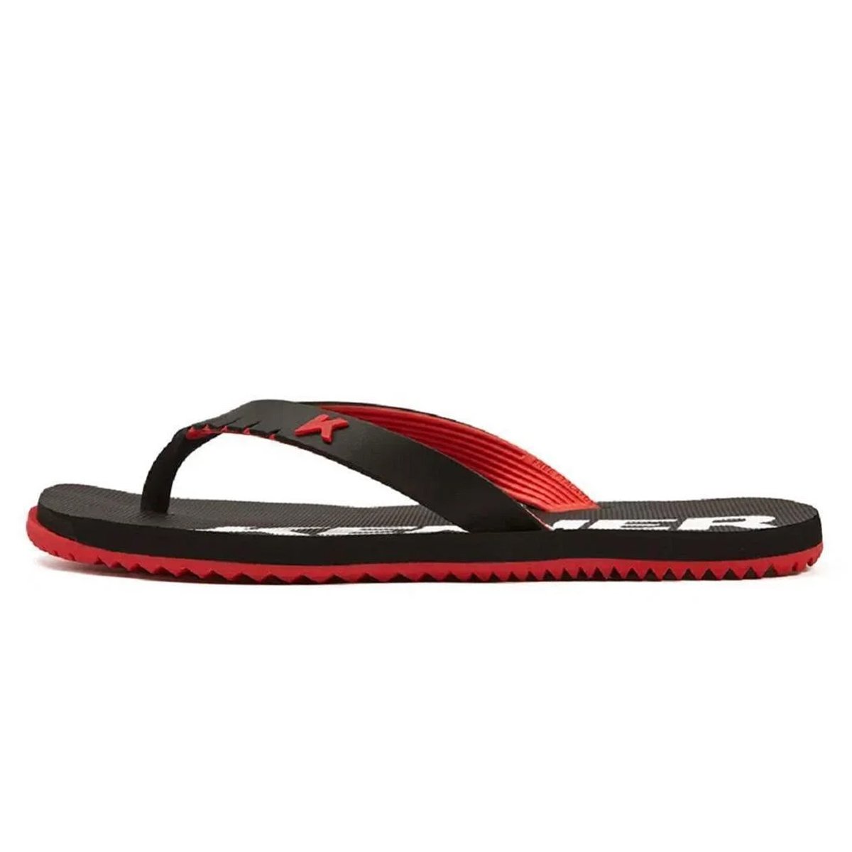 Chinelo Kenner Red Unissex Vermelho Preto Preto/Vermelho 2