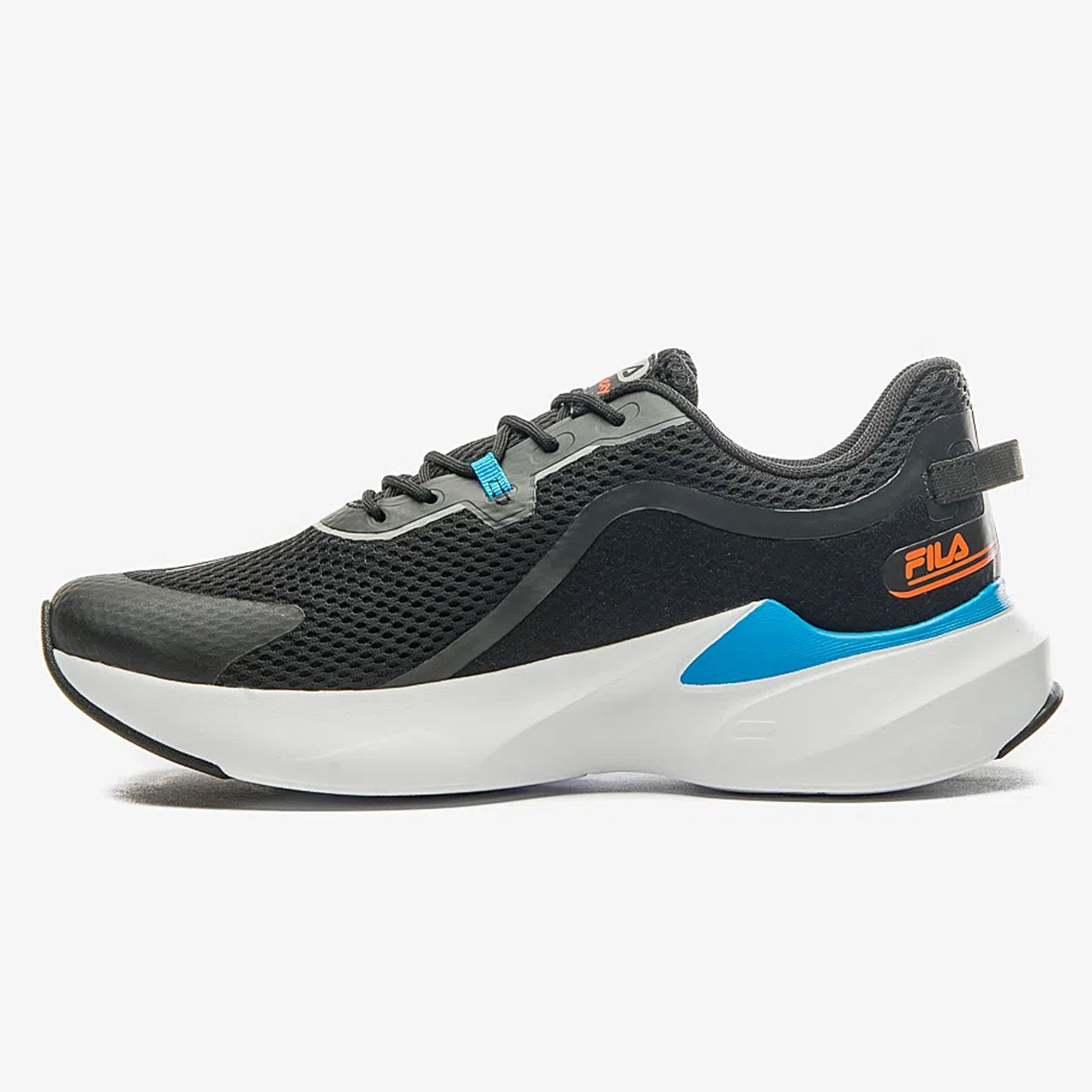 Tenis Fila Recovery Masculino Preto Azul Preto 2