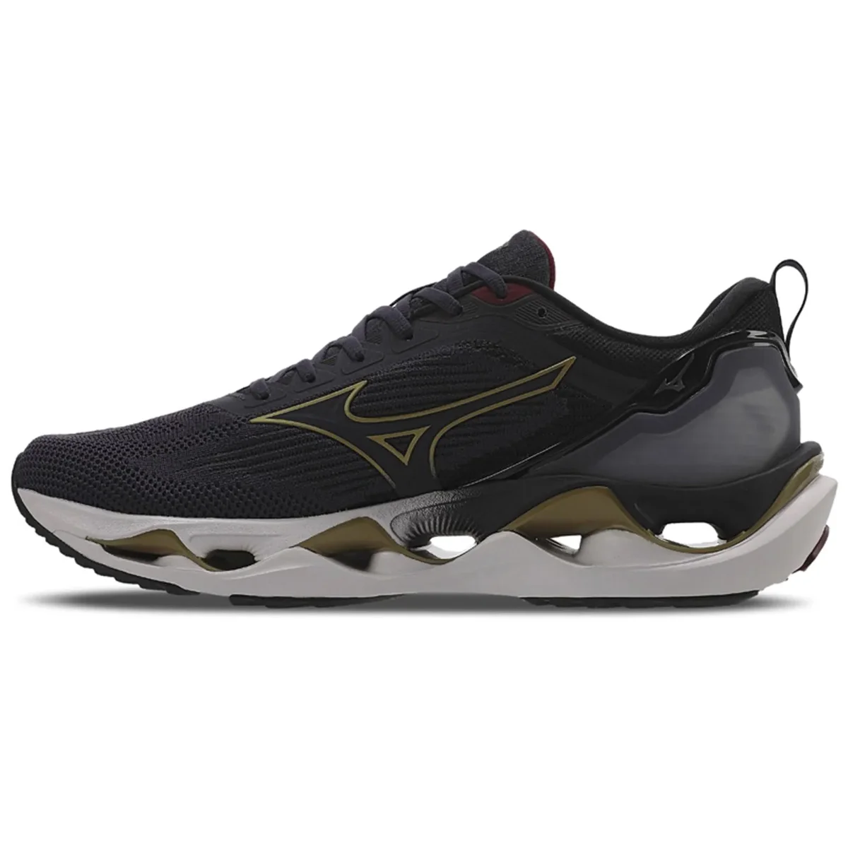 Tenis Mizuno Wave Stratos 3 Masculino Marinho Preto 4