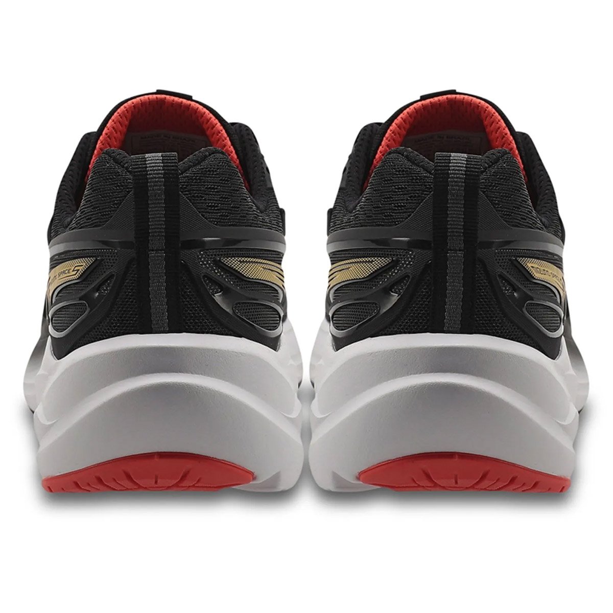 Tenis Mizuno Space 5 Masculino Preto Preto/Dourado 3