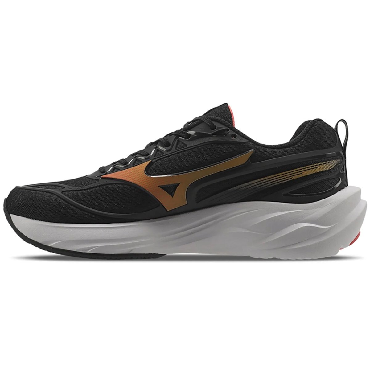 Tenis Mizuno Space 5 Masculino Preto Preto/Dourado 4