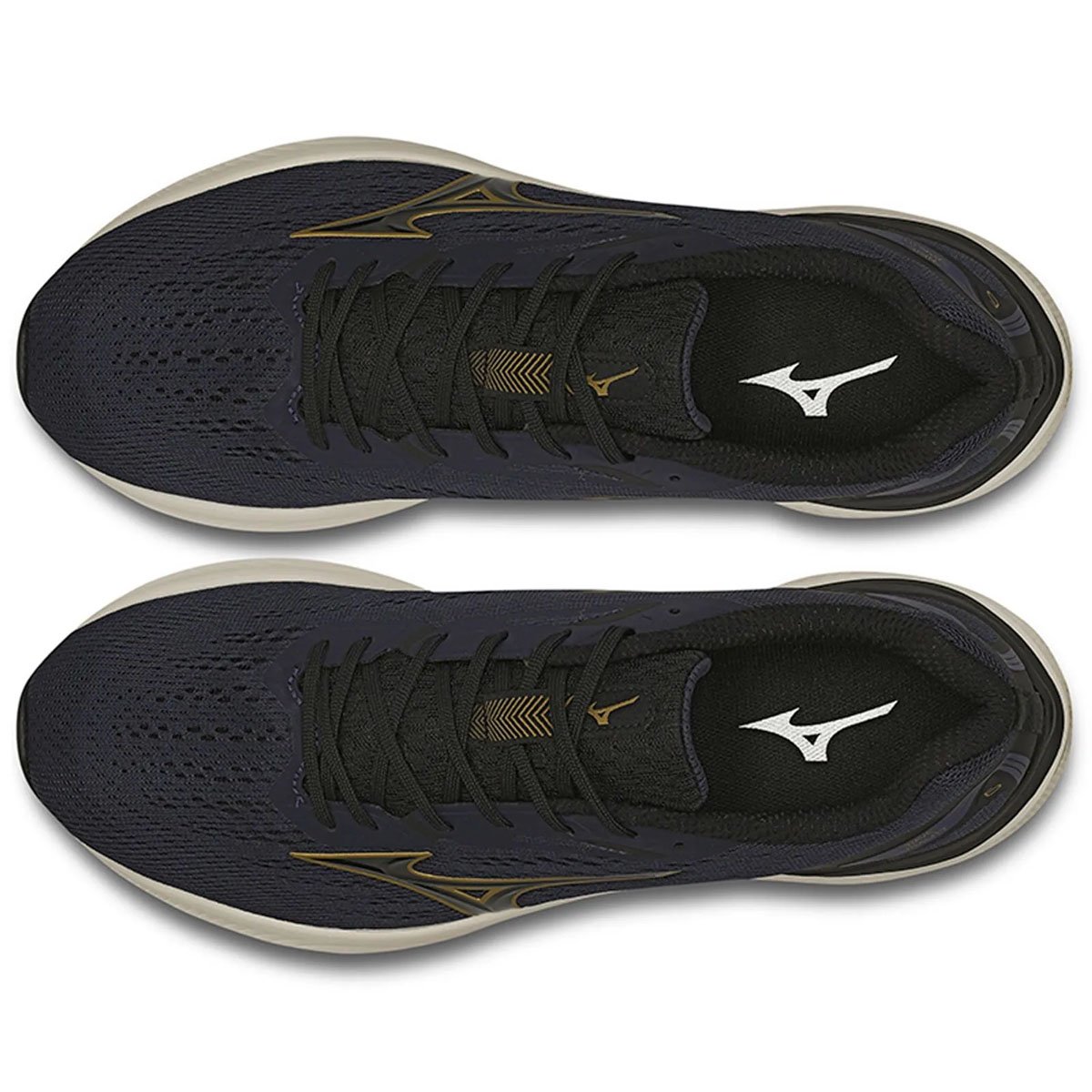 Tenis Mizuno Wave Vitality 6 Masculino Marinho Azul Marinho/Dourado 2