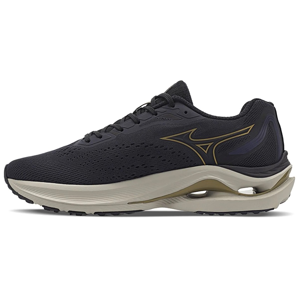 Tenis Mizuno Wave Vitality 6 Masculino Marinho Azul Marinho/Dourado 4