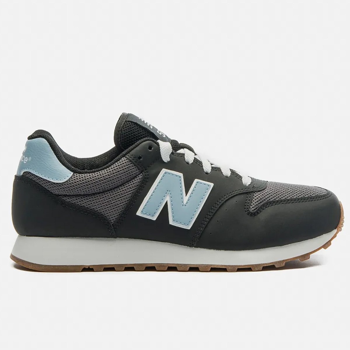 Tenis New Balance 500V2 Feminino Preto Azul
