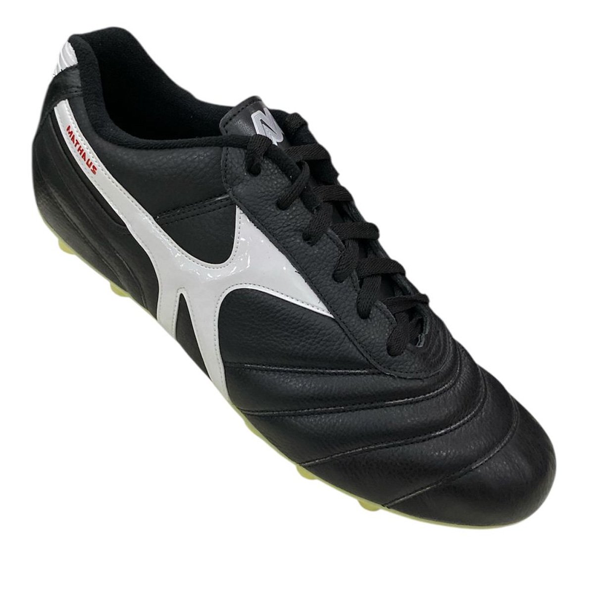 Chuteira Campo Mathaus Azzurra Preto Tamanho Especial Preto/Branco 3