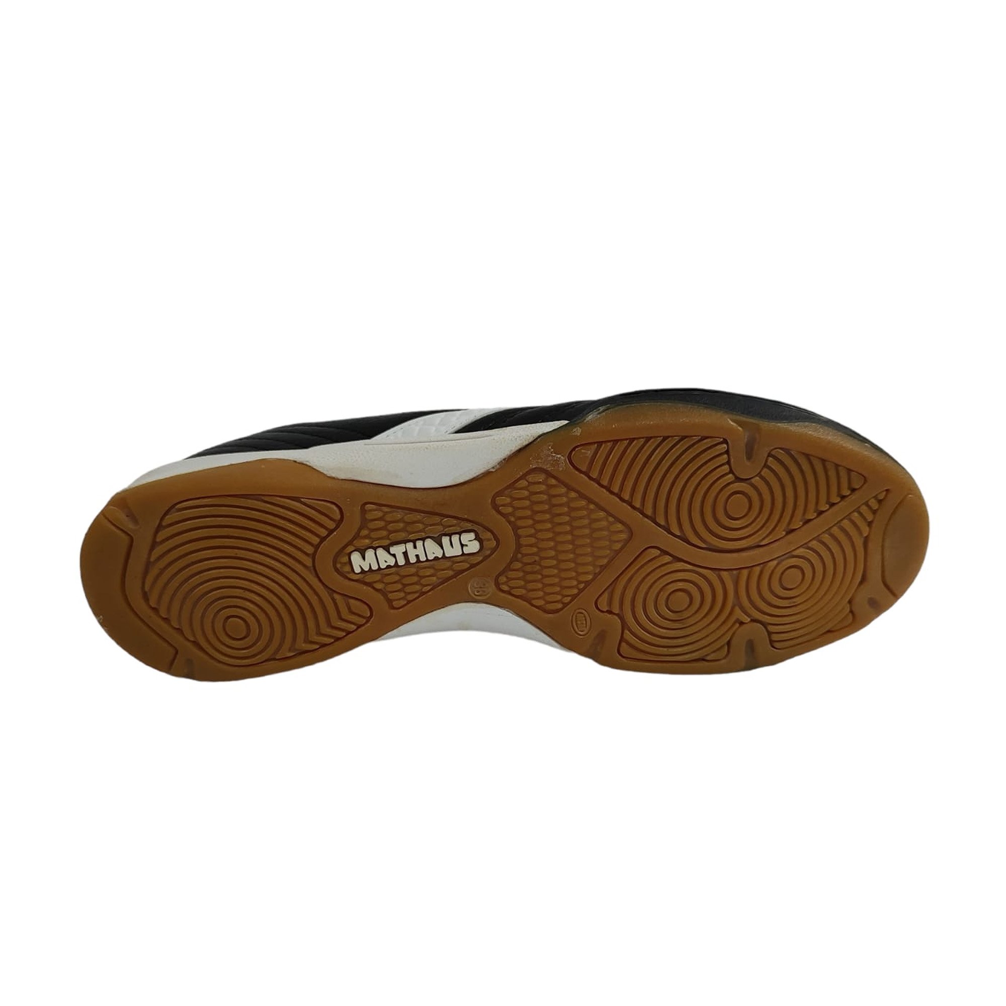 Tenis Futsal Mathaus Invicta Couro Costurada Amortecedor Preto 4