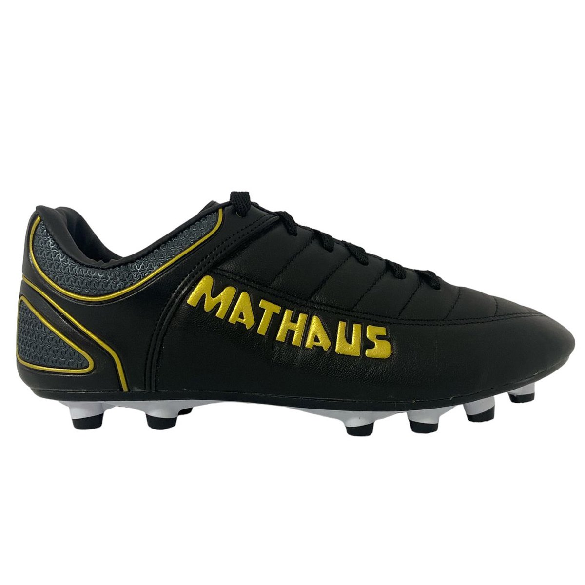 Chuteira Campo Mathaus New Galatic Adulto Preto Preto