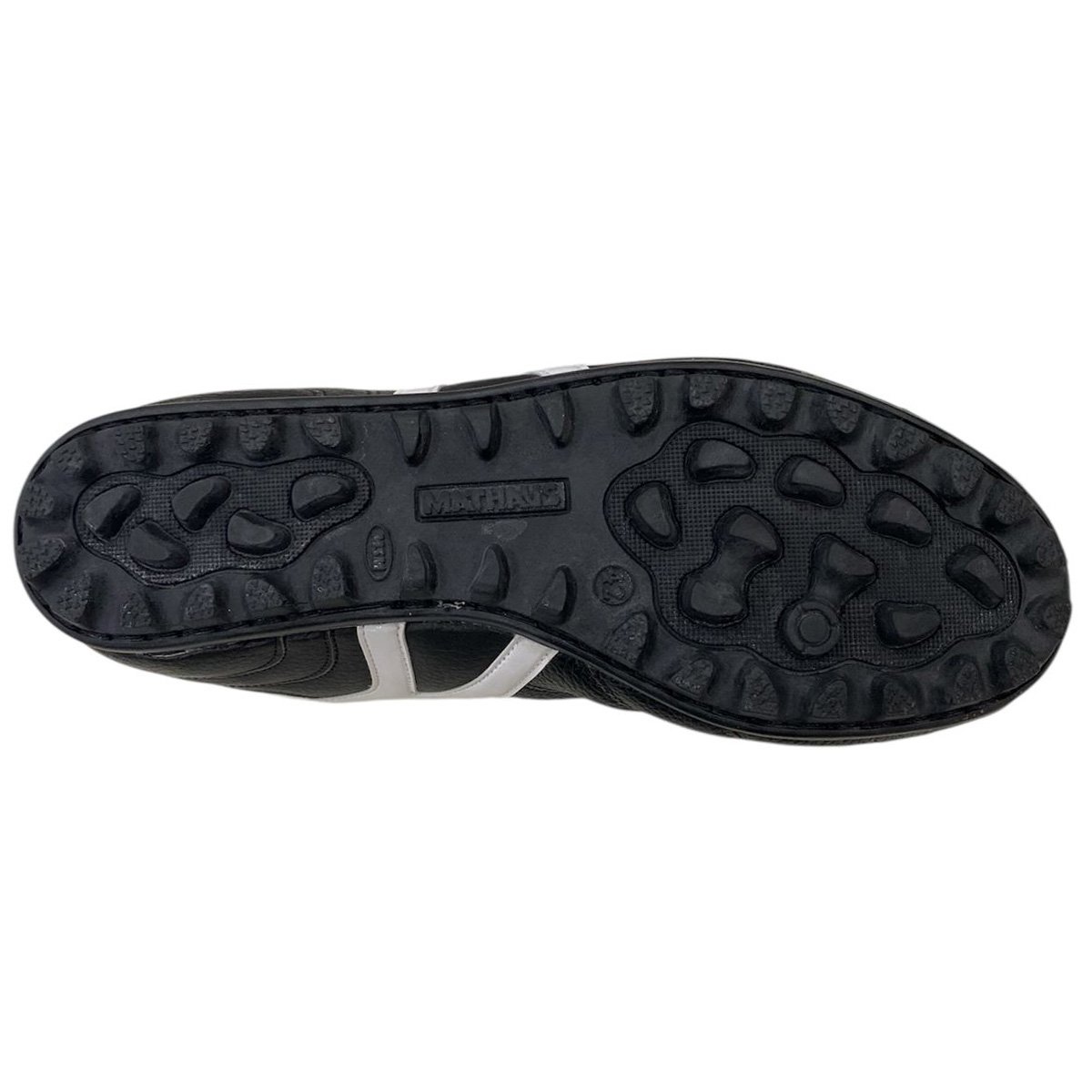 Chuteira Society Mathaus Azzurra Retro Unissex Preto Preto/Branco 6