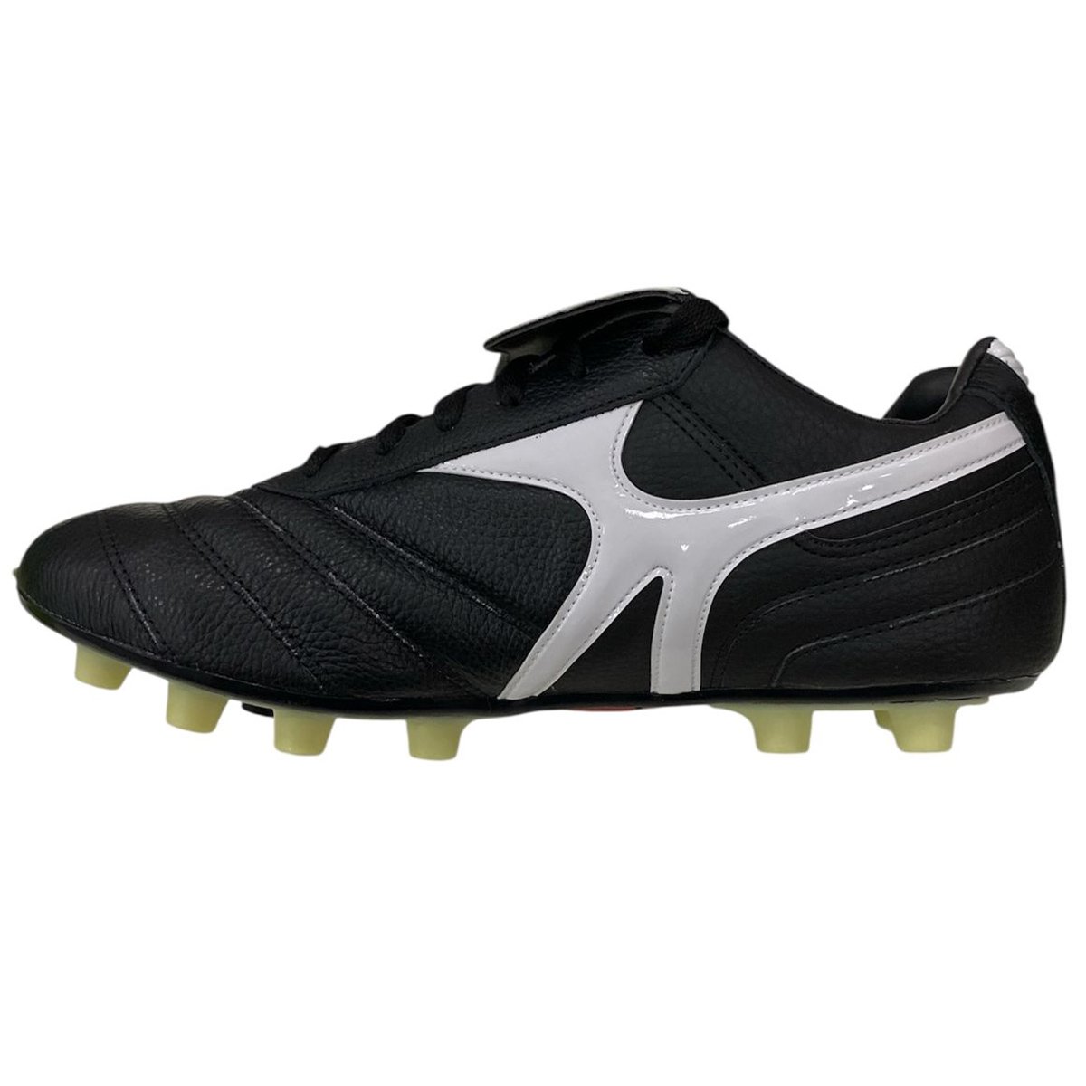 Chuteira Campo Mathaus Azzurra Retro Unissex Preto Preto/Branco 2