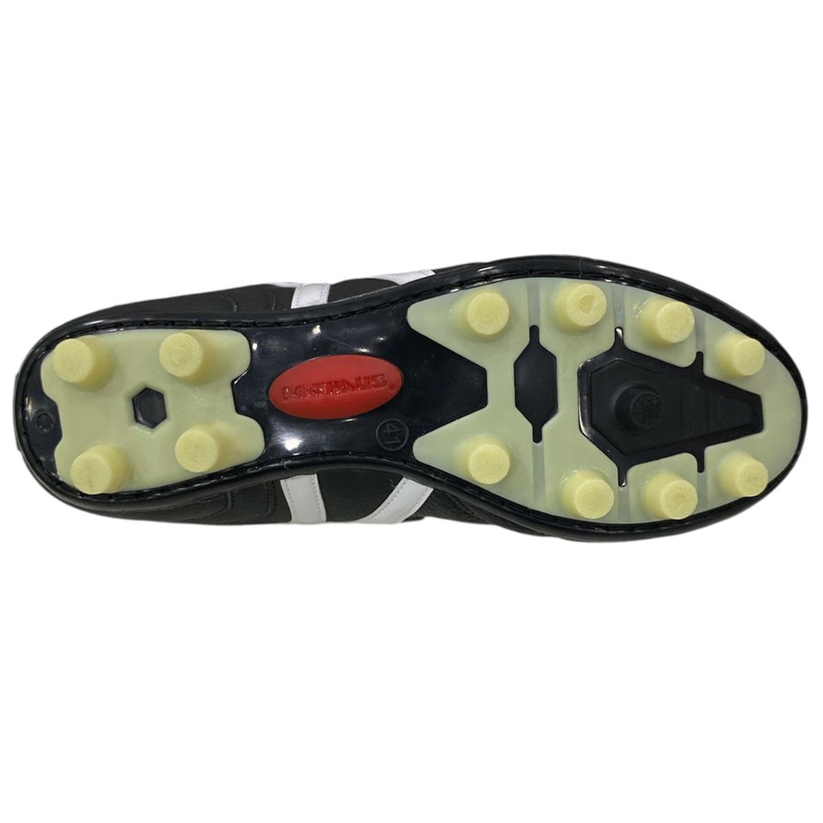 Chuteira Campo Mathaus Azzurra Retro Unissex Preto Preto/Branco 6