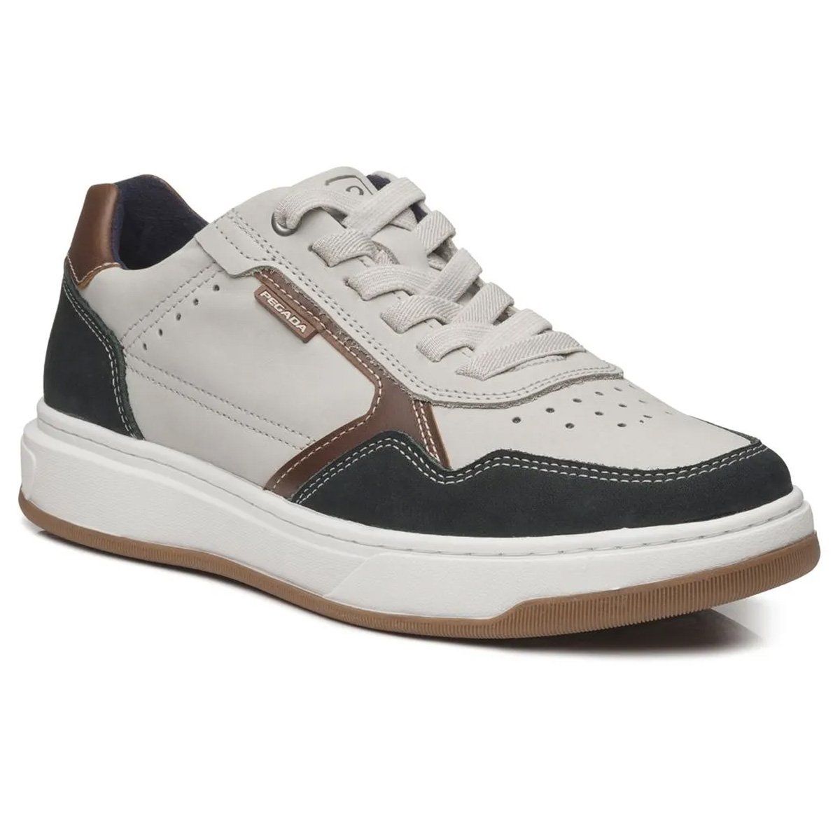 Sapatenis Pegada 111704 Masculino Gelo Branco 3