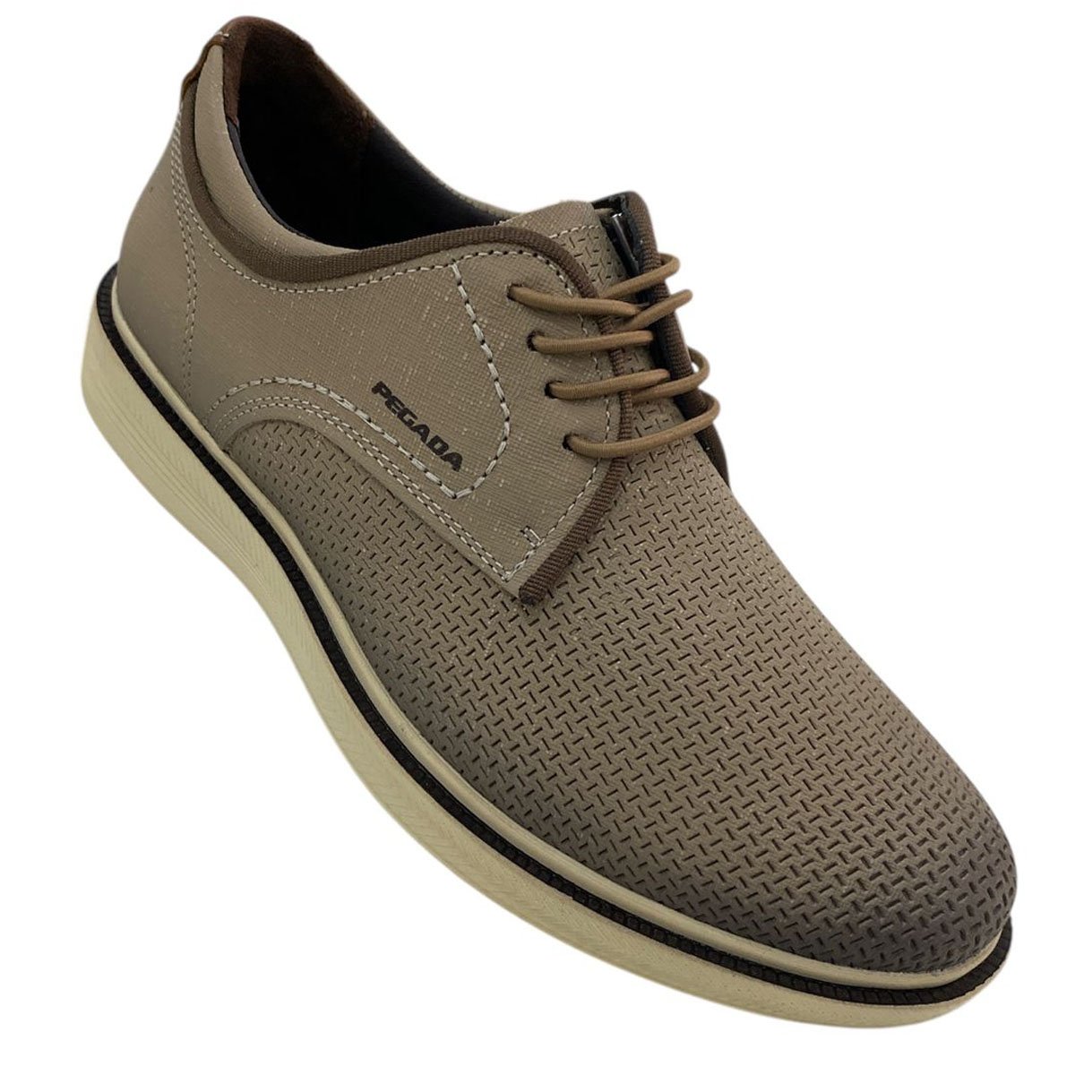 Sapato Pegada 126113 Masculino Areia Bege 3