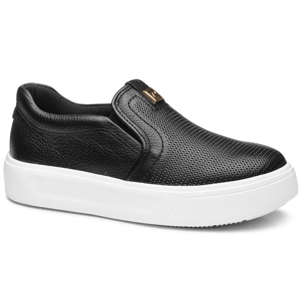 Tenis Pegada 211210 Feminino Preto Preto 1