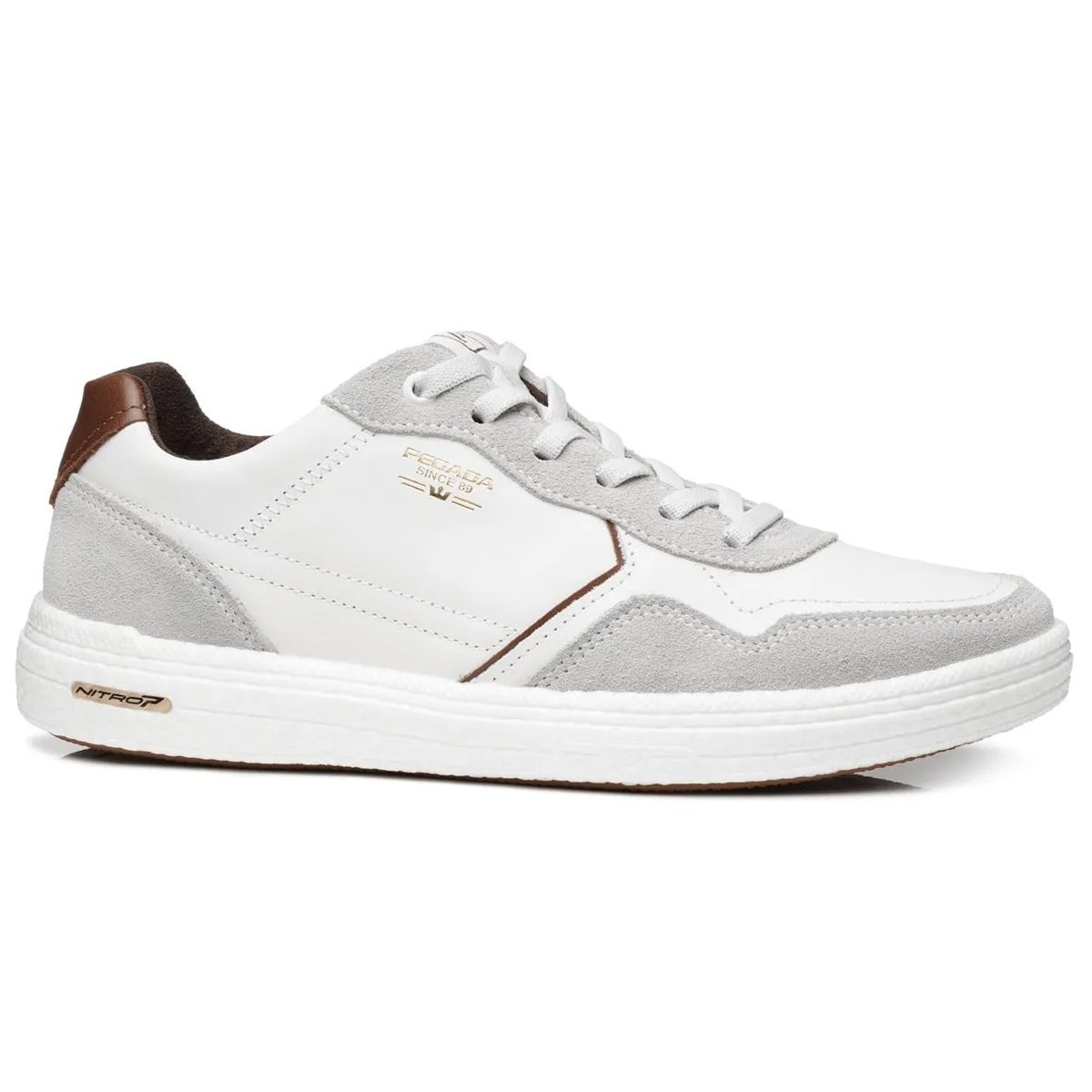 Sapatenis Pegada 112003 Masculino Branco Branco 1
