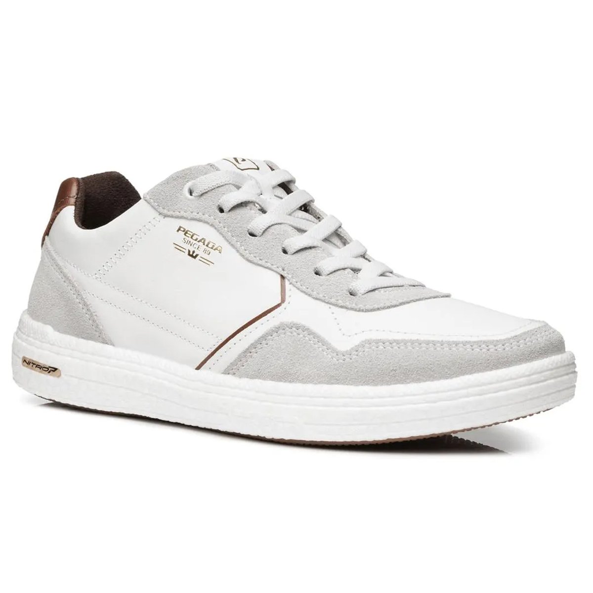 Sapatenis Pegada 112003 Masculino Branco Branco 2