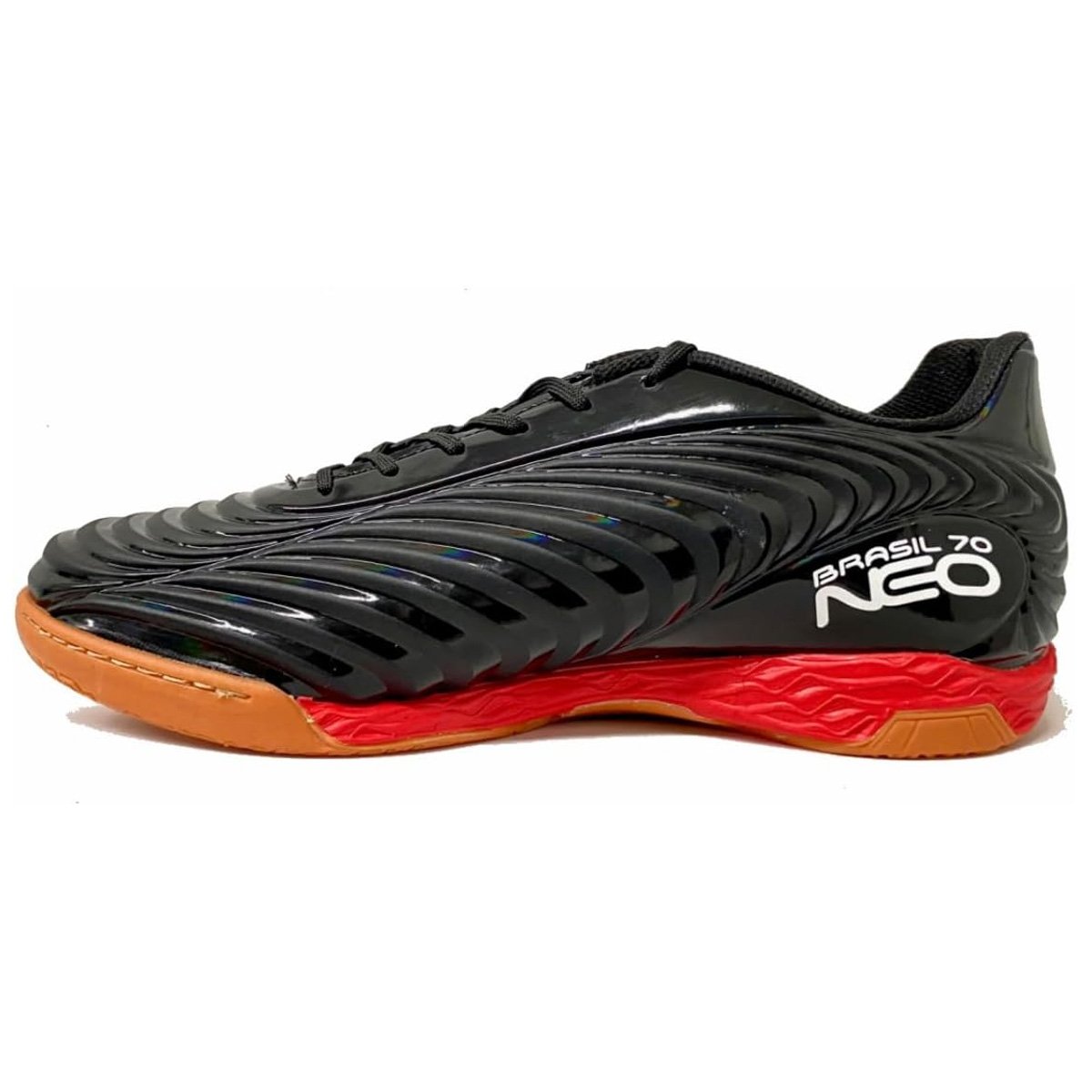 Tenis Futsal Penalty Brasil 70 NEO Y-2 Unissex Preto Preto/Branco 2
